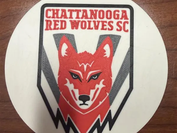 Chattanooga Red Wolves Soccer Club Coaster