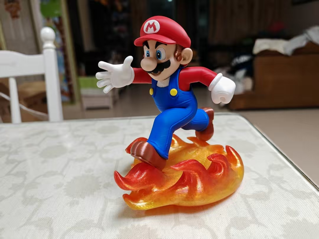 Miniatura 2 do modelo 3D 马里奥 马力欧 火焰马里奥 Mario 超级玛丽 玄关收纳多色拆件打印（无需ams）