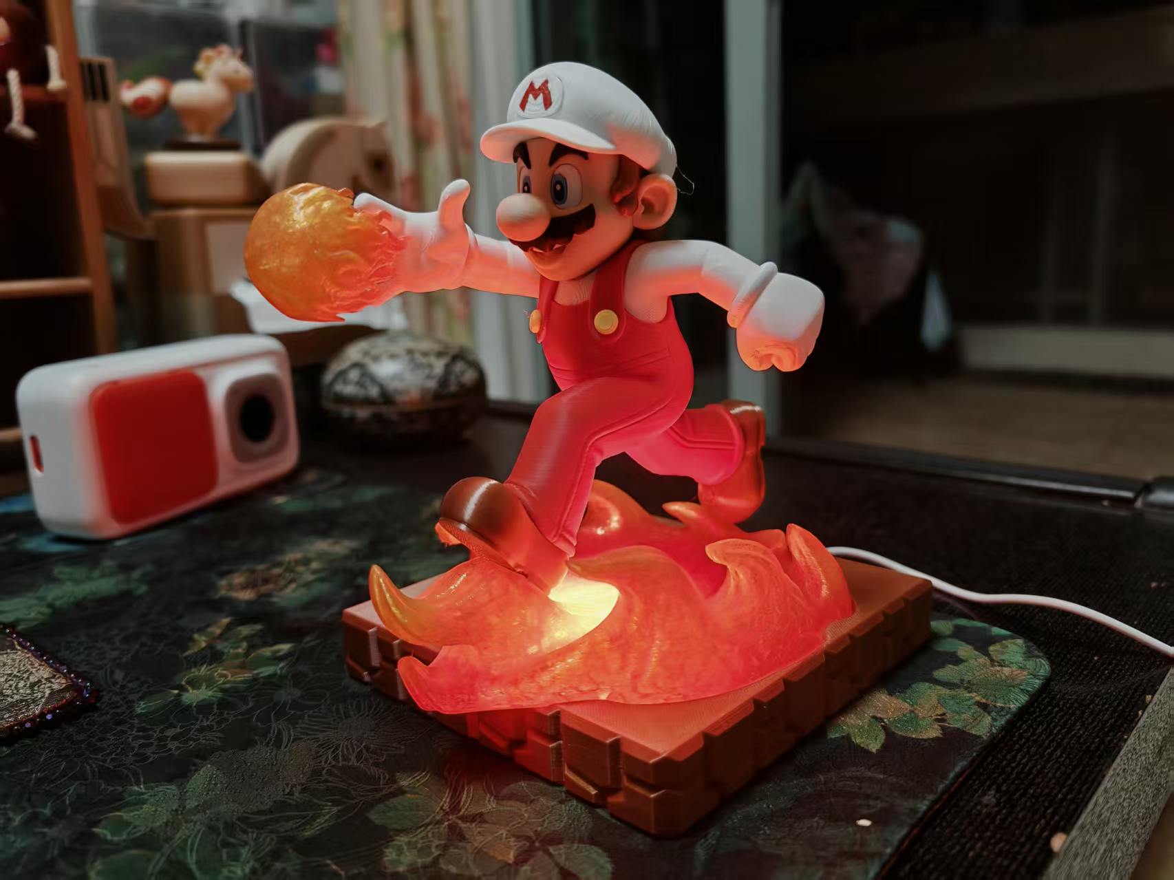 Miniatura 4 do modelo 3D 马里奥 马力欧 火焰马里奥 Mario 超级玛丽 玄关收纳多色拆件打印（无需ams）