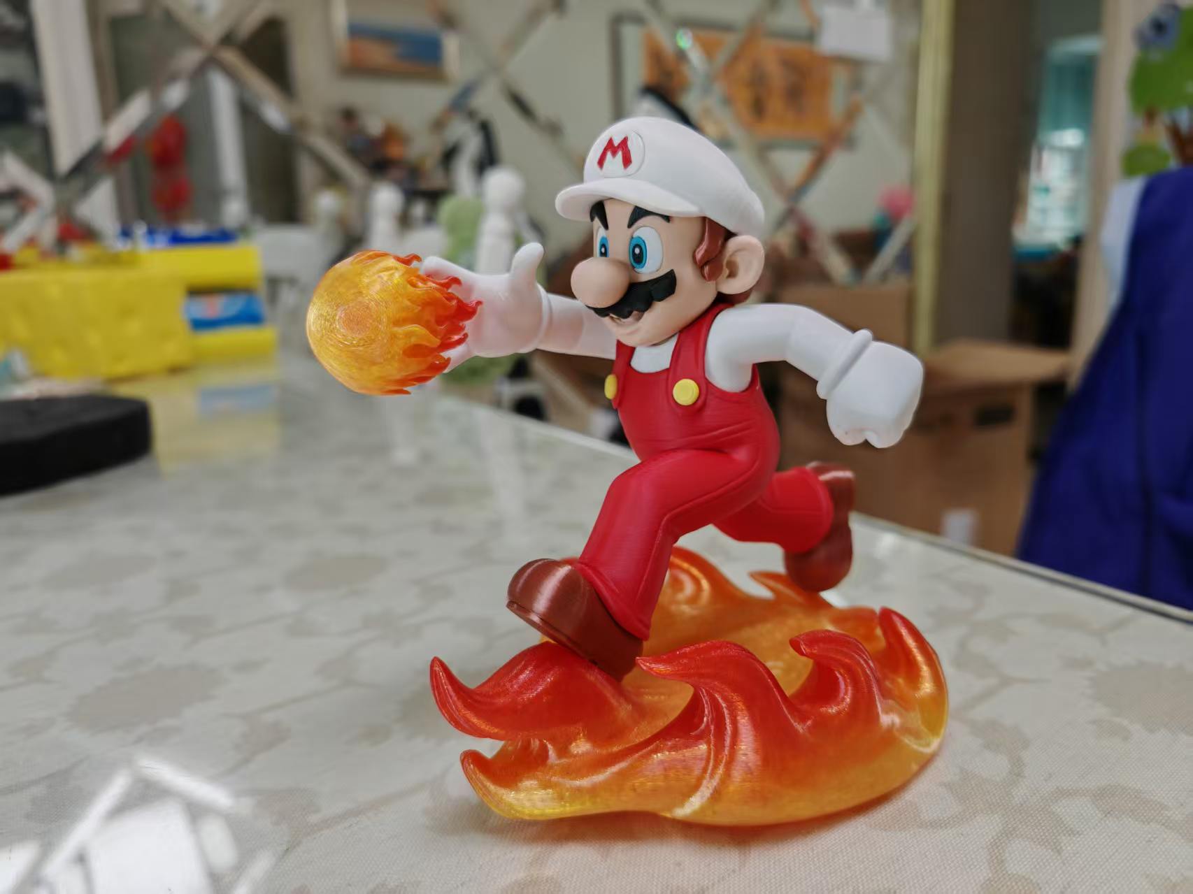 Miniatura 6 do modelo 3D 马里奥 马力欧 火焰马里奥 Mario 超级玛丽 玄关收纳多色拆件打印（无需ams）