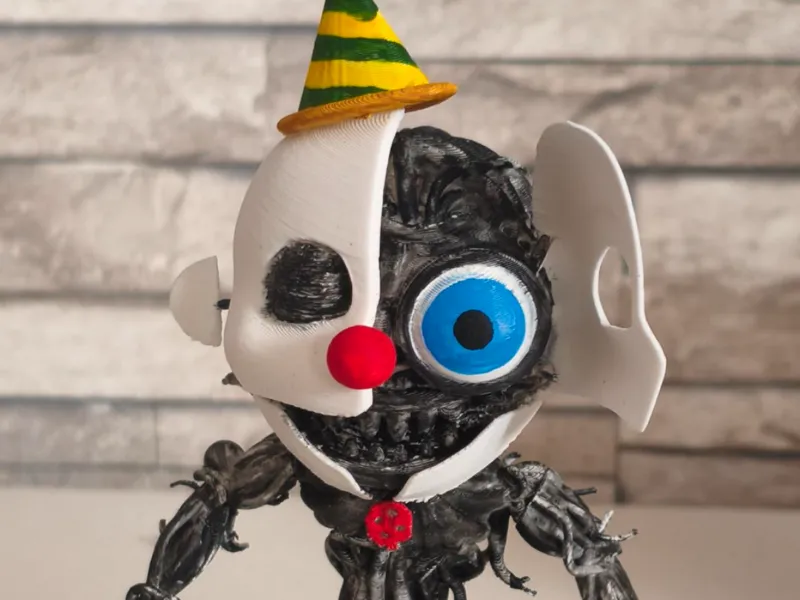 Figura de Ennard con mascara de FNAF estilo Funko