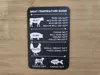 Raised Text - Meat Temperature Guide (6,8,10x3mm Magnets)