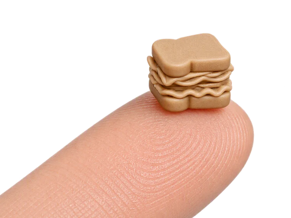 Mini Food Icon Series - #60 Sandwich - Free 3D Print Model - MakerWorld