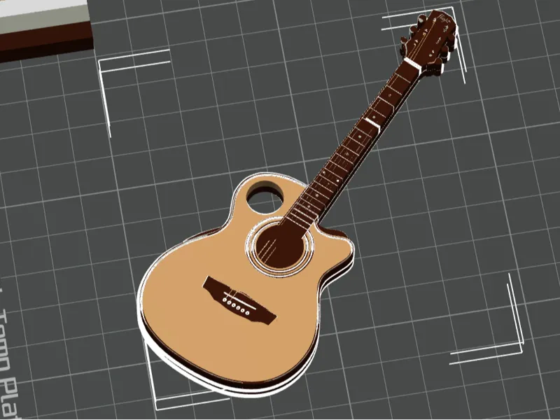 Guitar keychain