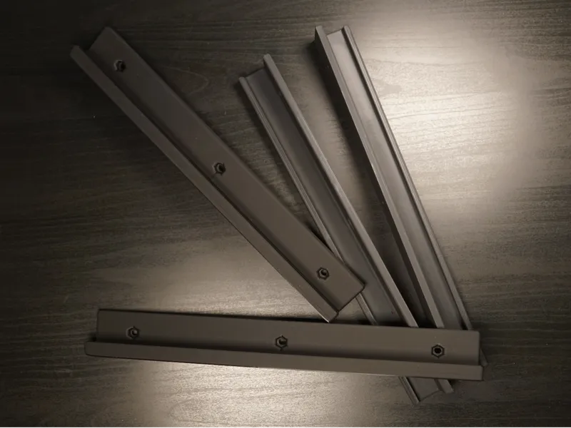 Under shelf rails for IKEA boxes Uppsnofsad