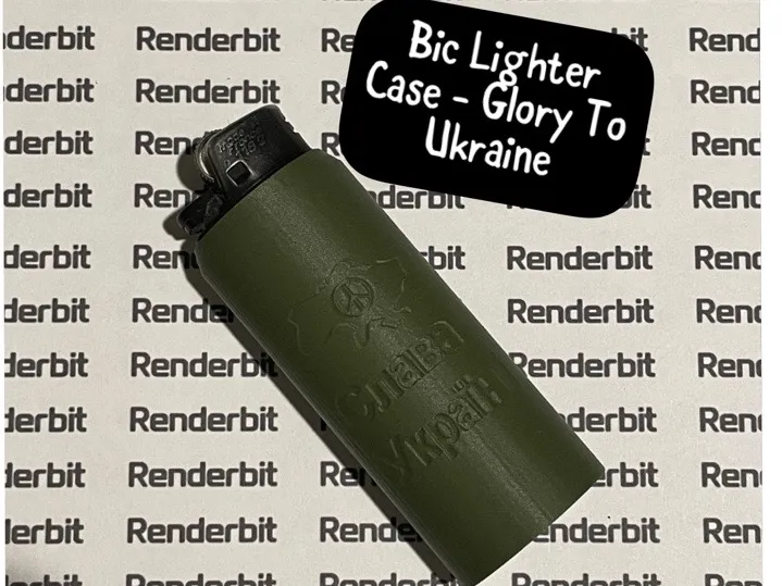 Bic Lighter Case - Glory To Ukraine