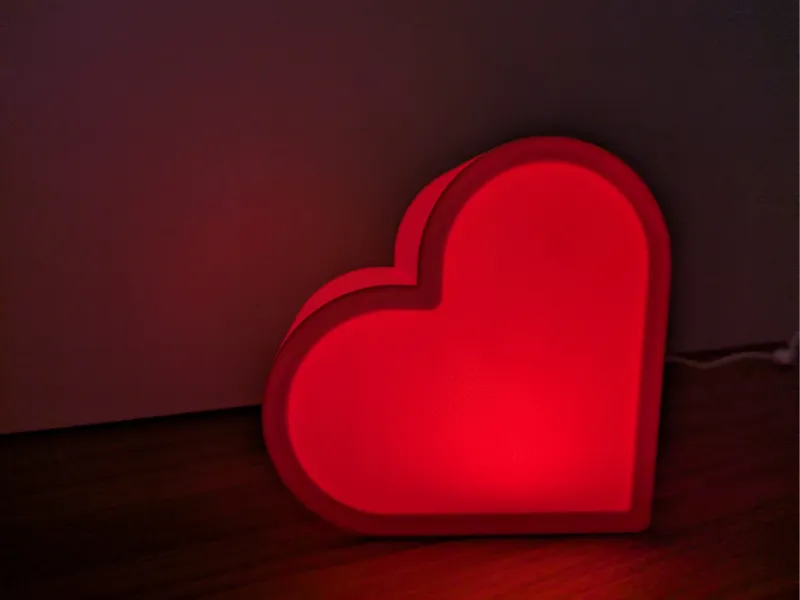 Heart lamp valentines day | Led kit 001 | tealight