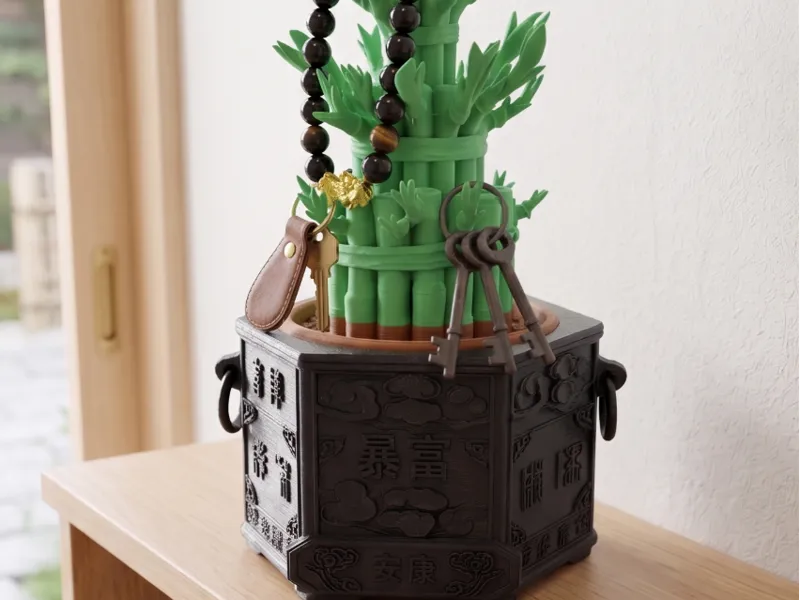 竹报平安 - 中式花盆 - Chinese Style Succulent Pot