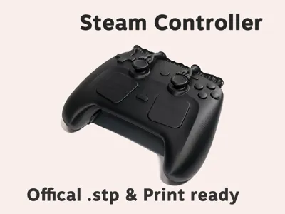 Steam Controller 2026 (Offical .stp & Print Ready)