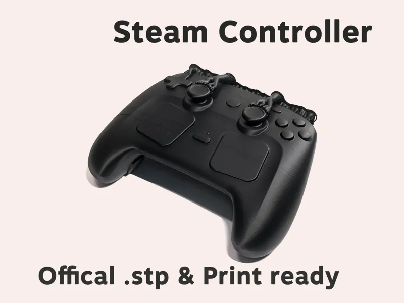 Steam Controller 2026 (Offical .stp & Print Ready)