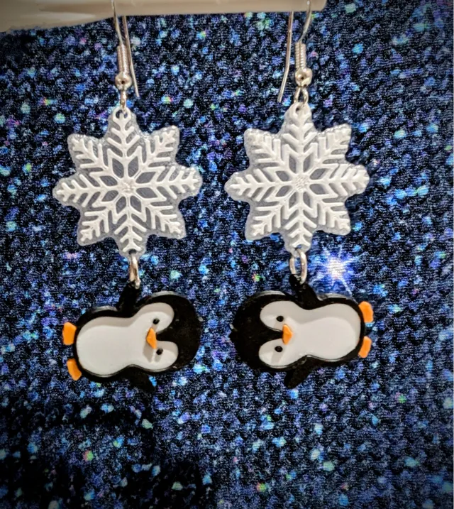 Penguin Earrings