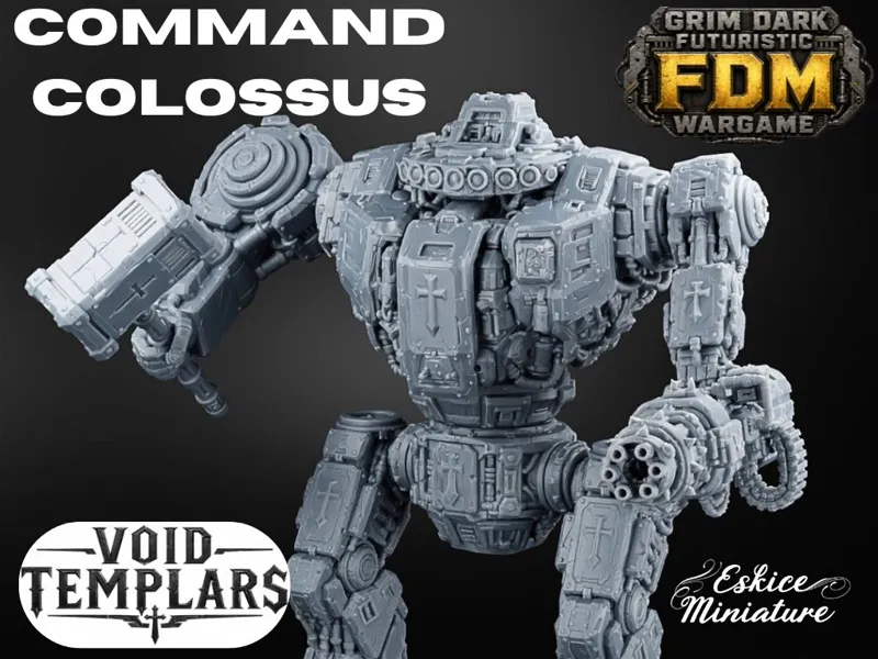 Command Colossus, titan - 32mm grimdark wargame