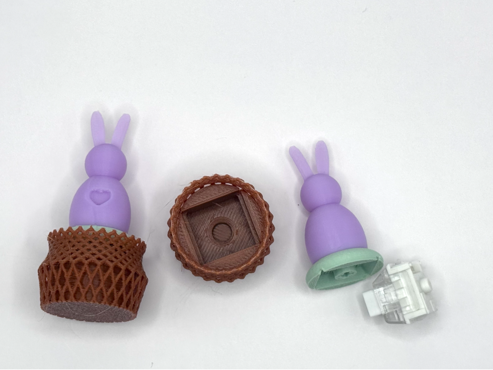 Bunny in a basket fidget clicker