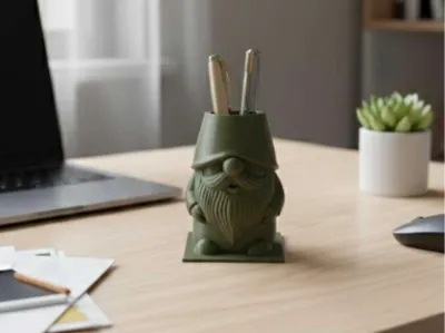 Gnome pen holder