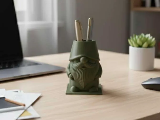 Gnome pen holder
