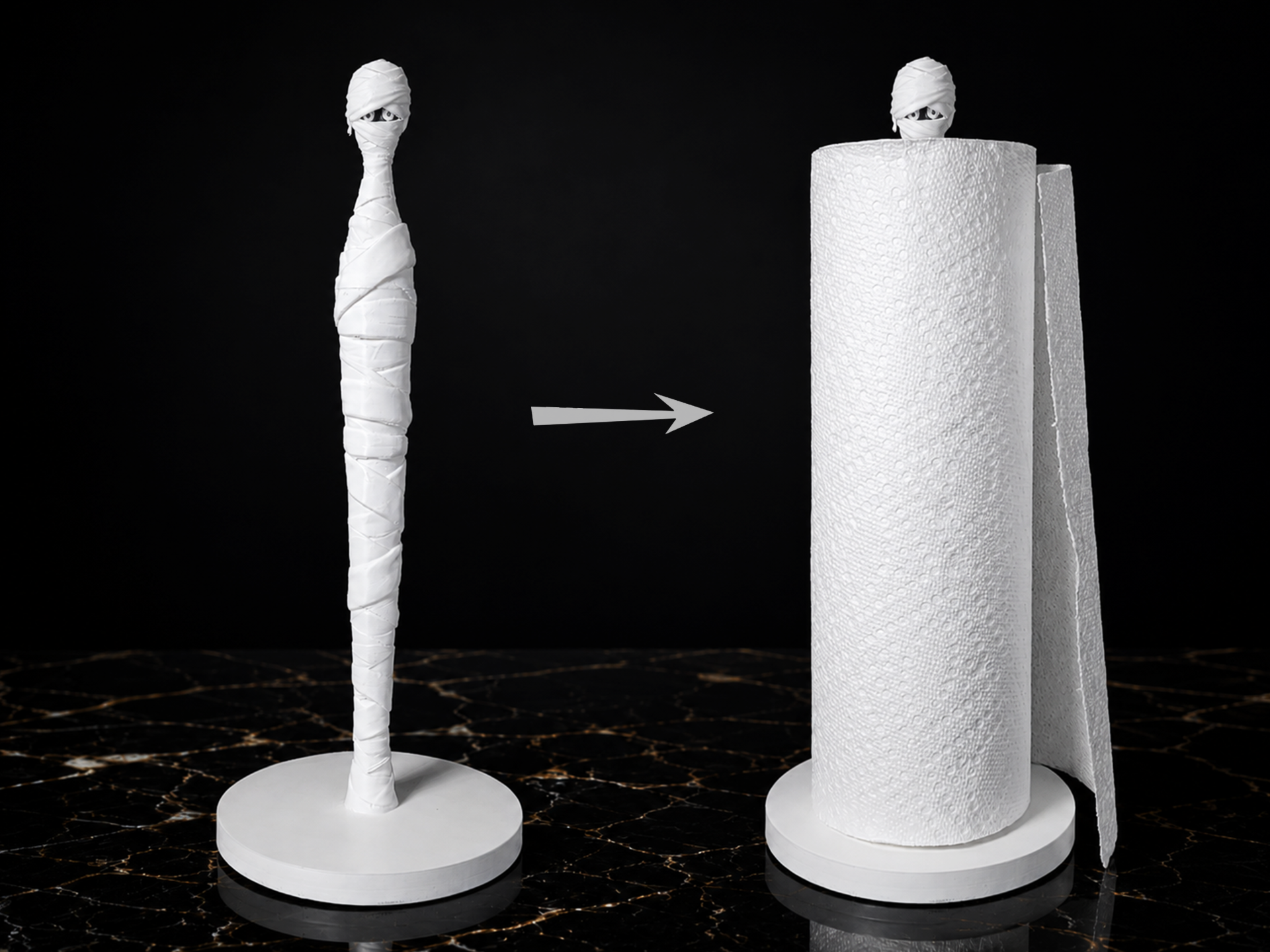 Mummy Paper Towel Holder - Spooooooky