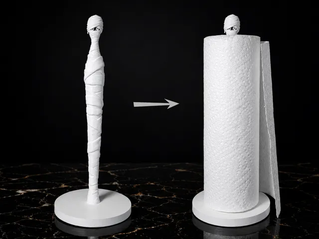 Mummy Paper Towel Holder - Spooooooky