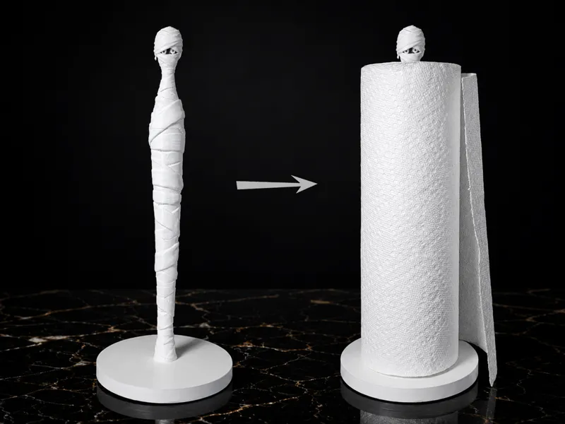 Mummy Paper Towel Holder - Spooooooky