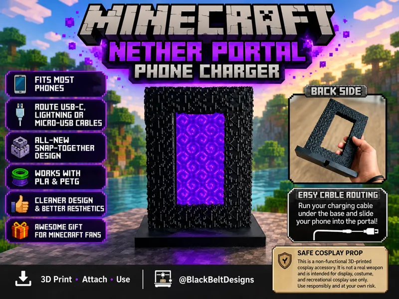 Minecraft Phone Charger