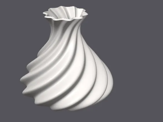 Spiral design vase