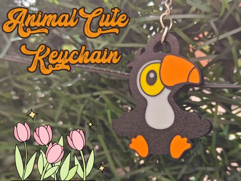 Toucan Keychain – Tropical Vibes in Your Pocket!