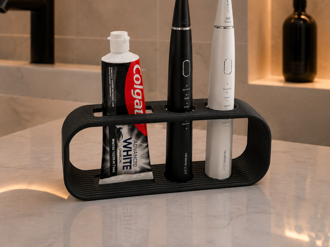 Toothbrush & Toothpaste Holder–Bathroom Organizer - 1