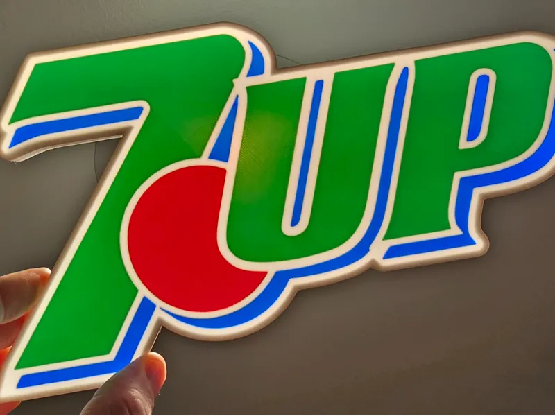 Retro 7UP Lightbox Sign