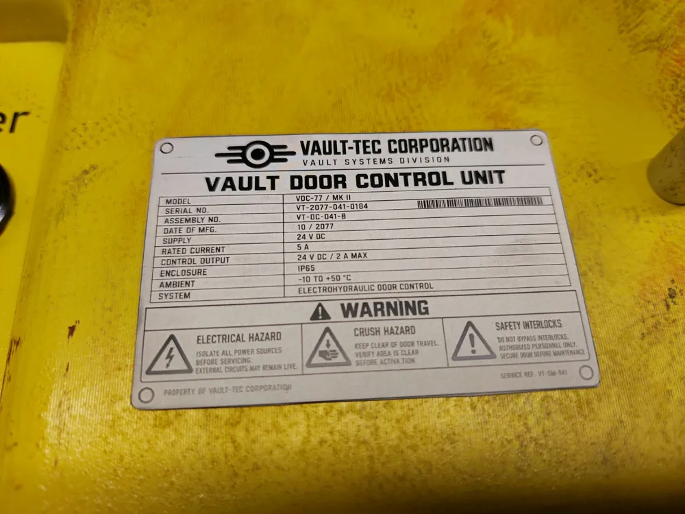 3d Printer Drawing.pdf Fallout Vault Door Control Panel - Free 3D Print Model - MakerWorld