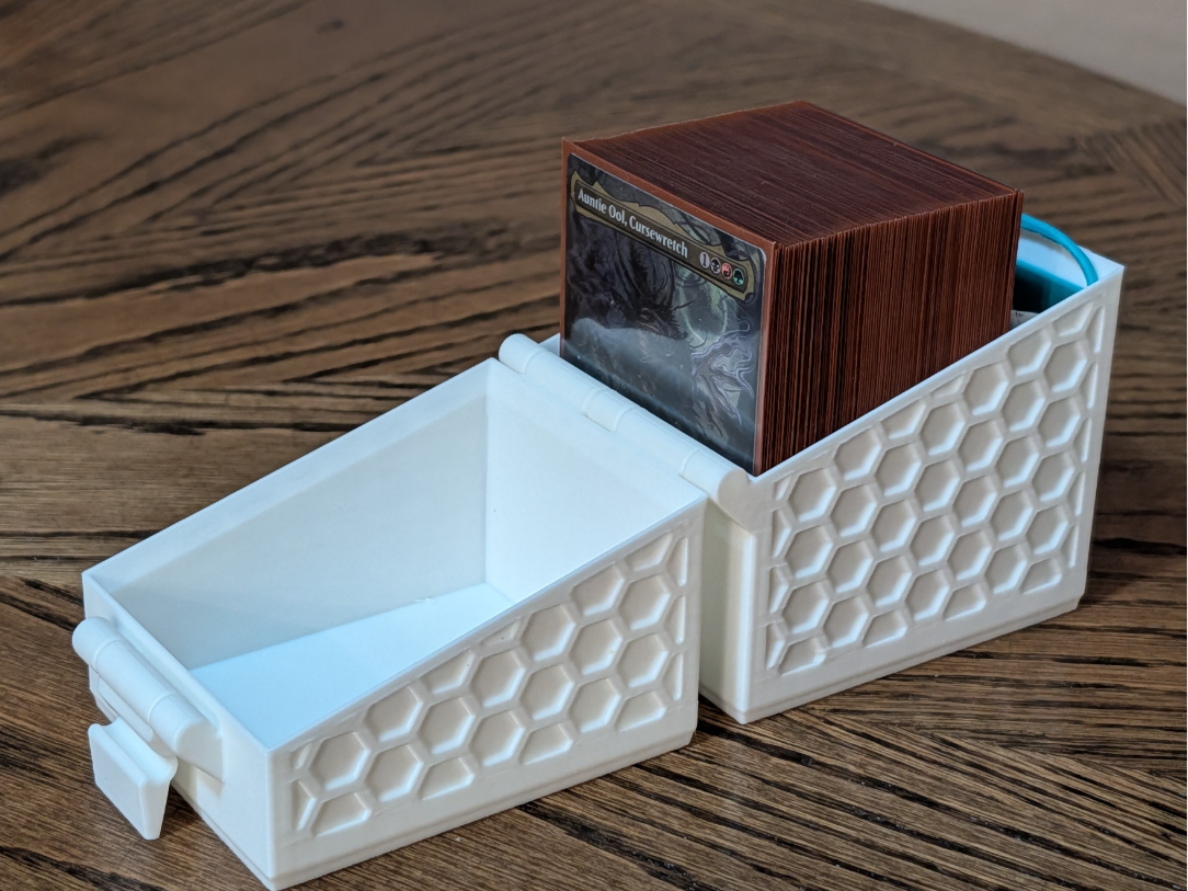 Print-in-Place MTG Deck Box with Dice/Counter Tray
