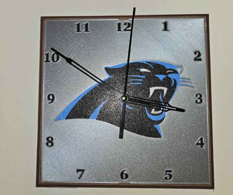 Carolina Panthers Clock Face