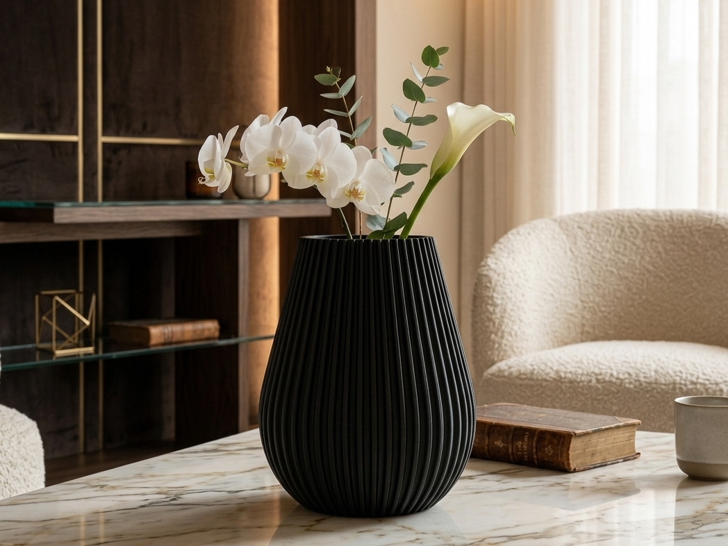 Japandi Modern luxe Vase  ( 3Hours print )