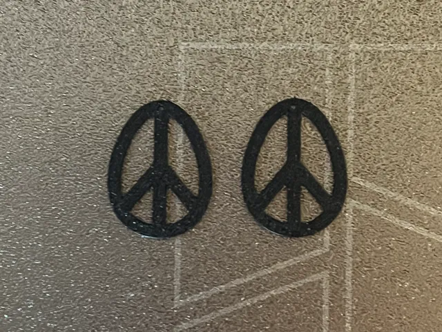 peace egg earrings