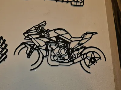 Kawasaki Ninja H2R 2018 Wall Silhouette