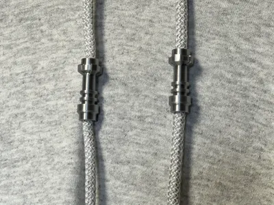 Lightsaber Hoodie Drawstring Beads