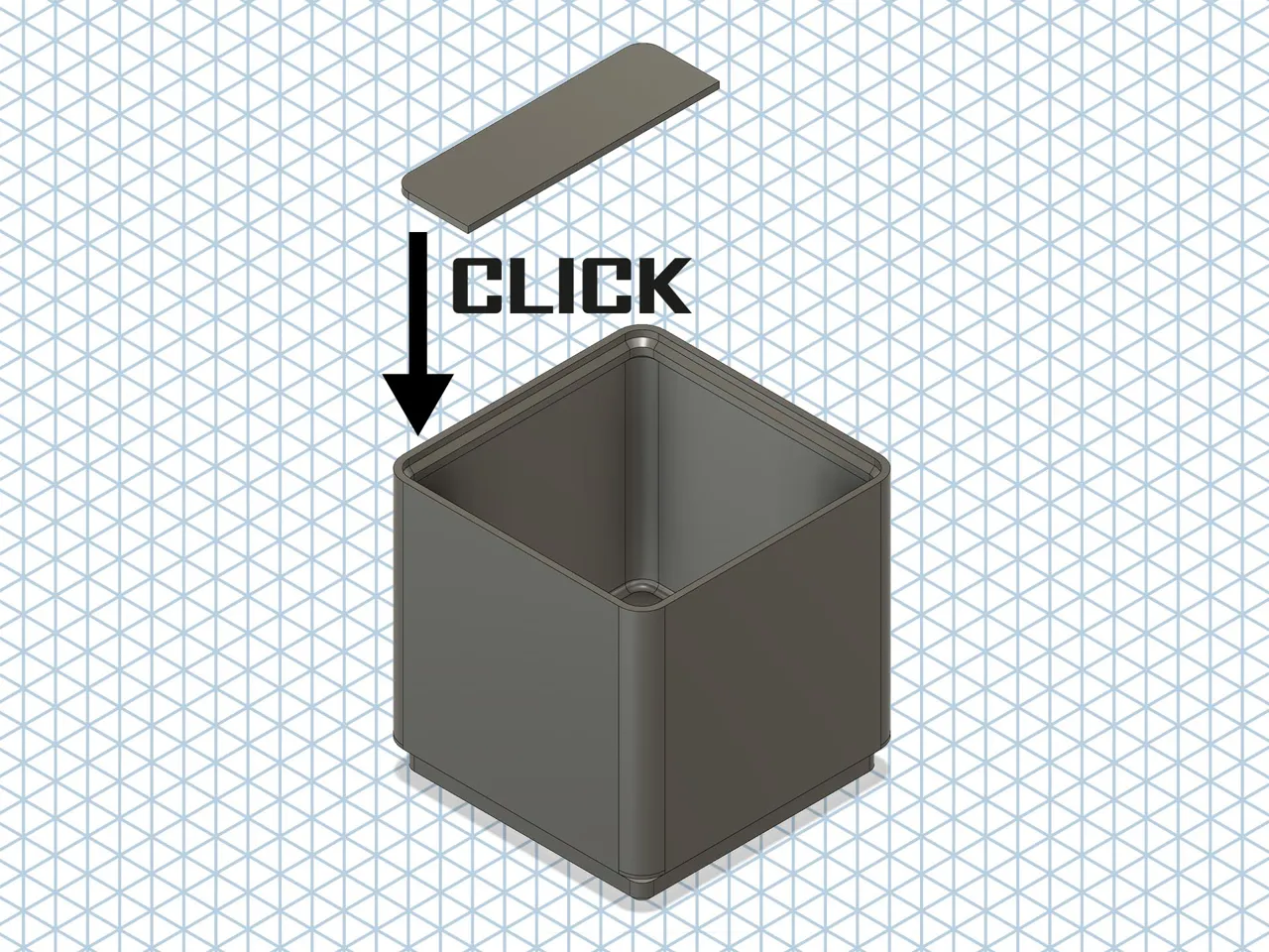 Gridfinity Boxes for Gridfinity with Pin view 3
