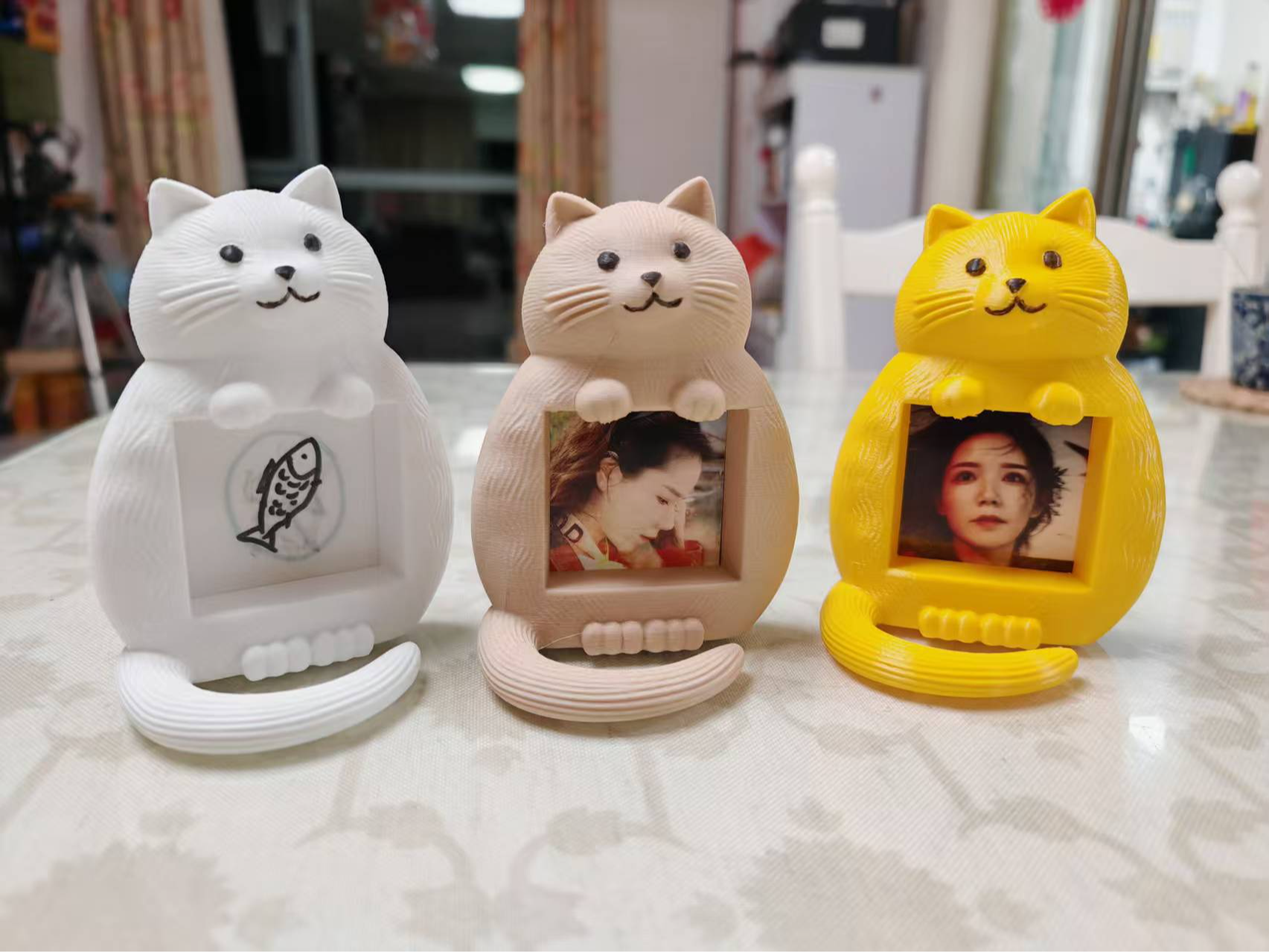 可爱猫咪相框 拍立得相框 毛发纹理 多尺寸