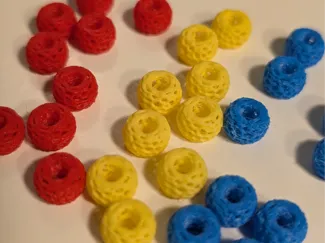 Pony bead Wireframe 6mm x 9mm