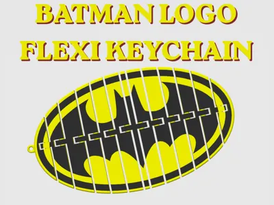 BATMAN LOGO FLEXI KEYCHAIN