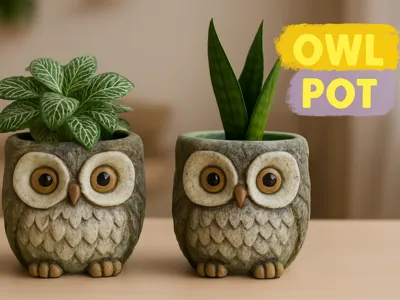 Owl pot 