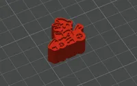 0.2mm nozzle, 0.1mm layer, 1 walls, 15% infill, Glätten Oben