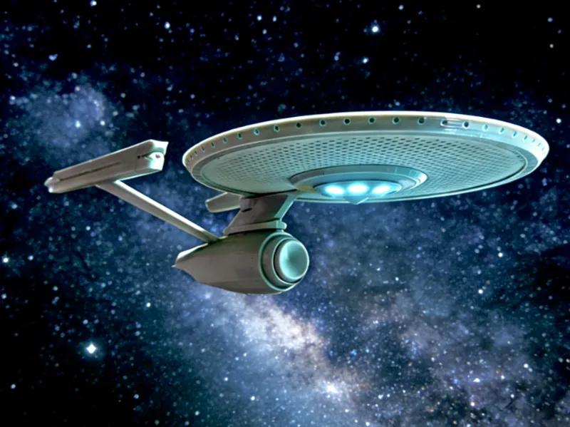 环保项目 NCC-1701企业号星际飞船 搭配废旧料盘制作