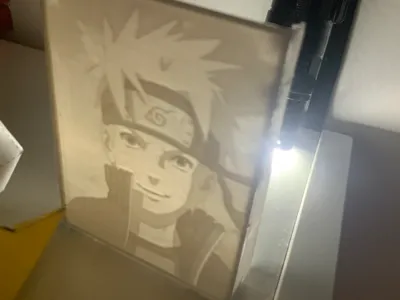 naruto portrait lithophane