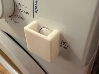 Kindersicherung für Power-Button Waschmaschine