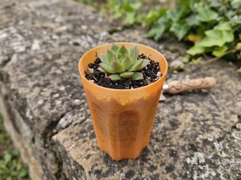 Simple Scalloped Plant Pot – Fast 3D Print