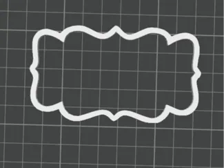 Fancy Banner Cookie Cutter