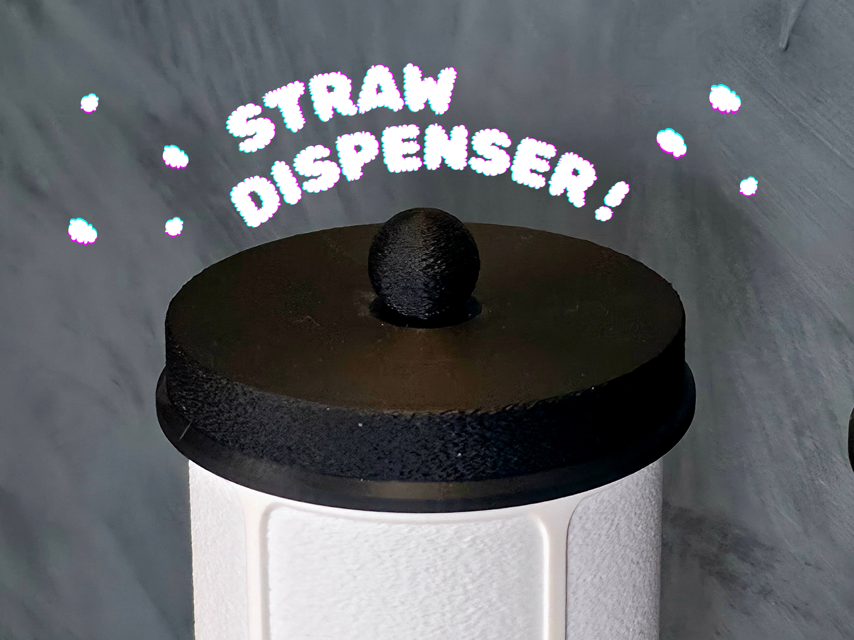 Miniatura 1 do modelo 3D Straw Dispenser