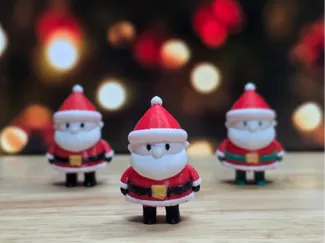 Cute Santa Claus Keychain | Multi-Color Christmas 