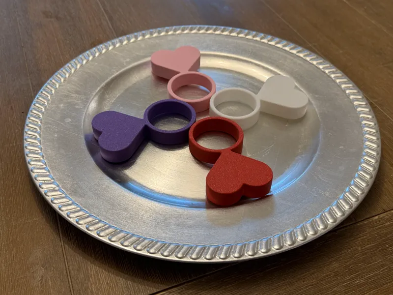 Heart-Shaped Napkin Ring