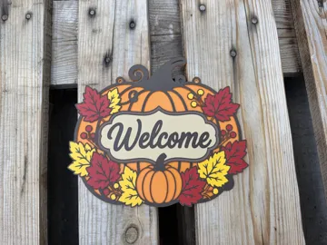 Modelo para impresión 3D: Autumn Halloween door decoration — vista de referencia 5