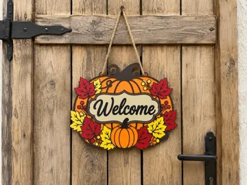 Modelo para impresión 3D: Autumn Halloween door decoration — vista de referencia 3